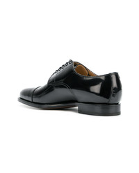 Chaussures derby en cuir noires Kiton