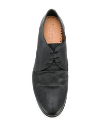 Chaussures derby en cuir noires Pantanetti