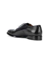 Chaussures derby en cuir noires Silvano Sassetti