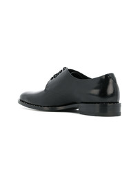 Chaussures derby en cuir noires Saint Laurent