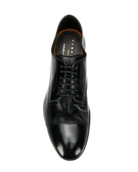 Chaussures derby en cuir noires Henderson Baracco