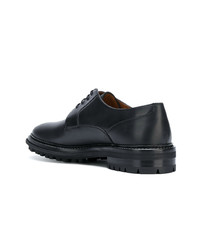 Chaussures derby en cuir noires Lanvin