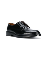 Chaussures derby en cuir noires Alden