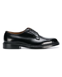 Chaussures derby en cuir noires Alden