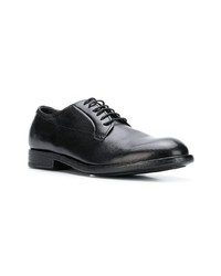 Chaussures derby en cuir noires Pantanetti
