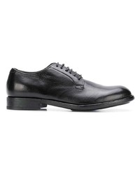 Chaussures derby en cuir noires Pantanetti