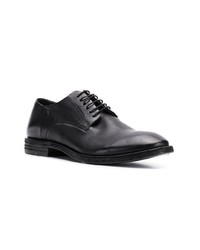 Chaussures derby en cuir noires Del Carlo