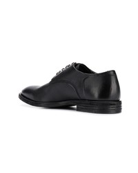 Chaussures derby en cuir noires Del Carlo