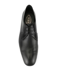 Chaussures derby en cuir noires Tod's