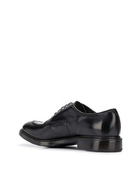 Chaussures derby en cuir noires Premiata