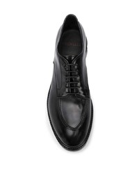 Chaussures derby en cuir noires Premiata