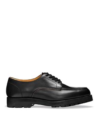 Chaussures derby en cuir noires Comme des Garcons Homme