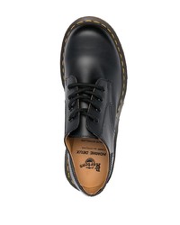 Chaussures derby en cuir noires Comme des Garcons Homme Deux