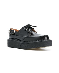 Chaussures derby en cuir noires Comme Des Garcons Homme Plus