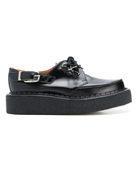 Chaussures derby en cuir noires Comme Des Garcons Homme Plus