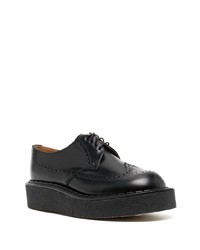 Chaussures derby en cuir noires Comme Des Garcons Homme Plus