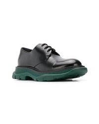 Chaussures derby en cuir noires Alexander McQueen