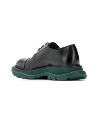 Chaussures derby en cuir noires Alexander McQueen