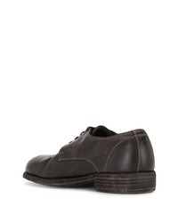 Chaussures derby en cuir noires Guidi