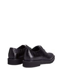 Chaussures derby en cuir noires Giuseppe Zanotti