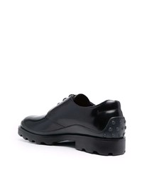 Chaussures derby en cuir noires Tod's