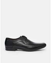 Chaussures derby en cuir noires Base London