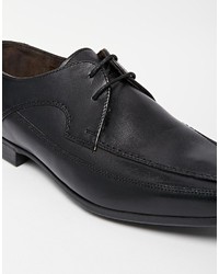 Chaussures derby en cuir noires Base London