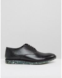 Chaussures derby en cuir noires Asos