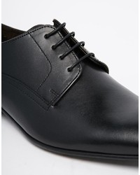 Chaussures derby en cuir noires Base London