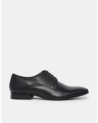 Chaussures derby en cuir noires Base London