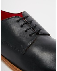 Chaussures derby en cuir noires Base London