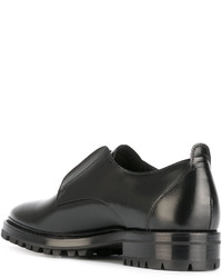 Chaussures derby en cuir noires Lanvin