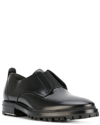 Chaussures derby en cuir noires Lanvin