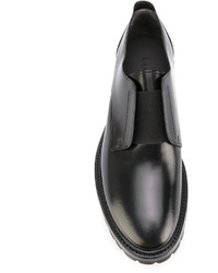 Chaussures derby en cuir noires Lanvin