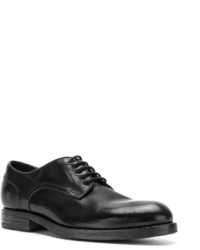 Chaussures derby en cuir noires Pantanetti