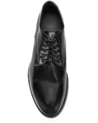 Chaussures derby en cuir noires Pantanetti