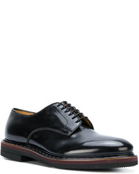 Chaussures derby en cuir noires Premiata