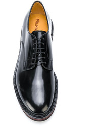 Chaussures derby en cuir noires Premiata