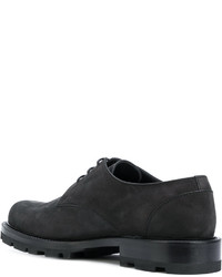 Chaussures derby en cuir noires Jil Sander