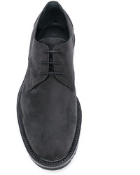 Chaussures derby en cuir noires Jil Sander