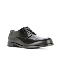 Chaussures derby en cuir noires Cerruti 1881