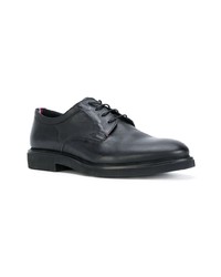 Chaussures derby en cuir noires Tommy Hilfiger