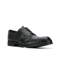 Chaussures derby en cuir noires Premiata