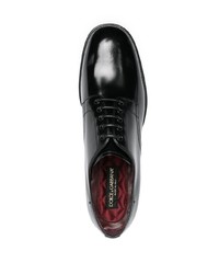 Chaussures derby en cuir noires Dolce & Gabbana