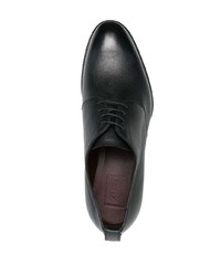 Chaussures derby en cuir noires Brioni