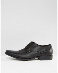 Chaussures derby en cuir noires Asos