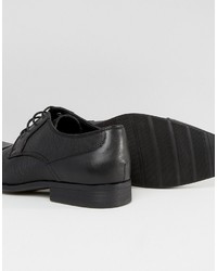 Chaussures derby en cuir noires Asos