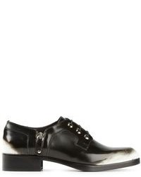 Chaussures derby en cuir noires Diesel Black Gold