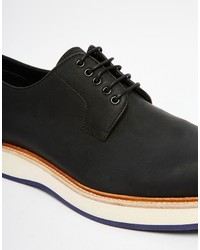 Chaussures derby en cuir noires Aldo