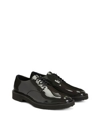 Chaussures derby en cuir noires Giuseppe Zanotti